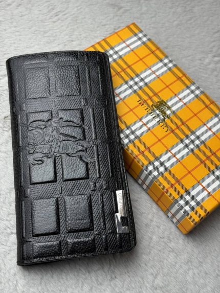 BURBERRY Black Long Wallet