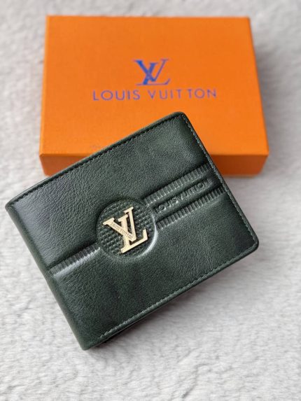 Louis Vuitton(LV) Genuine Leather Green Wallet