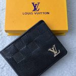 Louis Vuitton(LV) Inspired Genuine Leather Black Wallet
