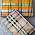 BURBERRY Semi Long Artificial Leather Wallet