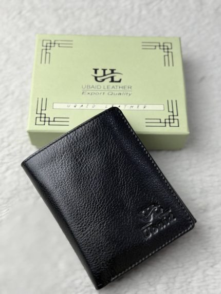 Ubaid Genuine Leather Black Wallet