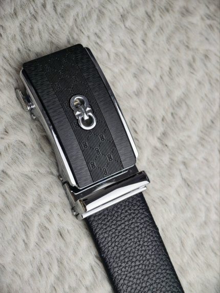 Premium GG Inspired Black Leather Belt