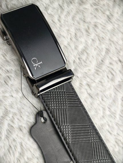 Calvin Klein Inspired Premium Black Leather Belt