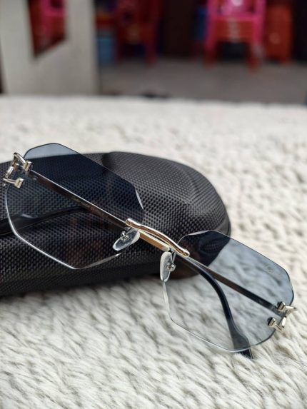 Premium Rimless Aviator Style Sunglasses