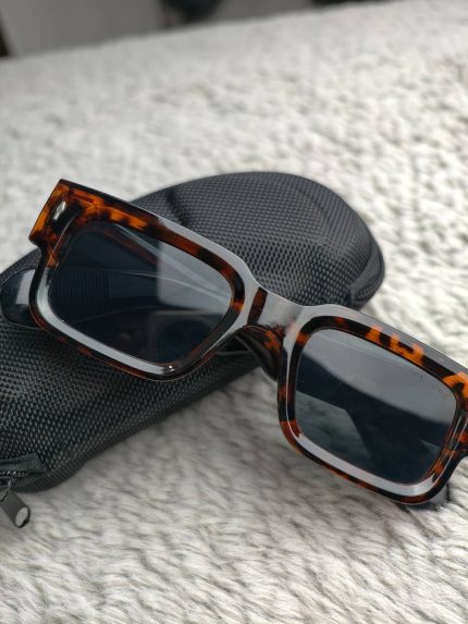 Premium Tortoiseshell Square Frame Sunglasses