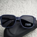 Cartier Inspired Polarized Sunglasses – Premium Navy Blue Square Frame