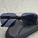 Fendi-Inspired Black Oversized Aviator Sunglasses