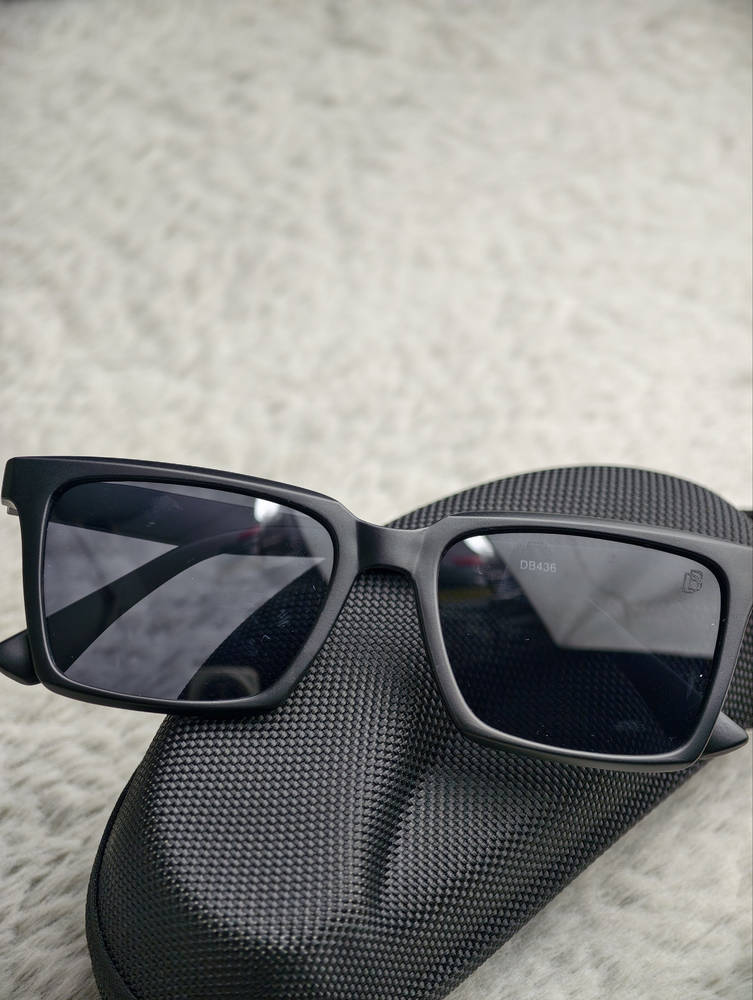 Rolex AA 3700 067 Classic Black Rectangular Sunglasses – Premium Fashion Collection - Image 1