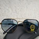 Ray-Ban Inspired Gold Frame G-15 Lens Sunglasses