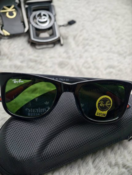 Ray-Ban Inspired Black Square G-15 Lens Sunglasses