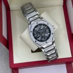 Hublot Big Bang Inspired Skeleton Chronograph Watch – Silver Edition