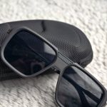 Moscot Inspired Matte Black Square Sunglasses