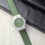 Hublot Classic Fusion Inspired Green Dial Watch – Silver Edition(Copy)