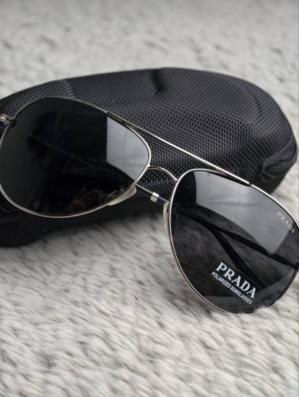 Prada Inspired Polarized Aviator Sunglasses