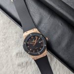 Hublot Classic Fusion Inspired Watch – Rose Gold Black Edition (Copy)