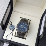Hublot Inspired Chronograph Blue Dial Watch – Gunmetal Edition (Copy)