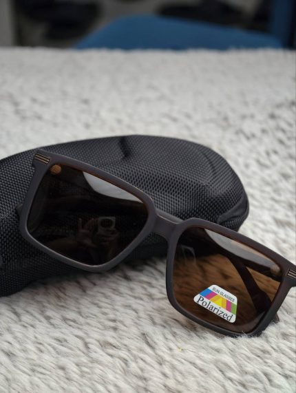 Classic Brown Polarized Square Sunglasses