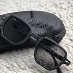 Premium Cartier-Inspired Black Square Frame Sunglasses