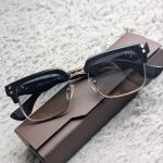 DITA Black & Rose Gold Square Sunglasses