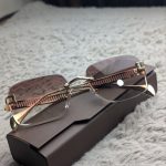 MAYBACH Rimless Gold & Brown Gradient Sunglasses