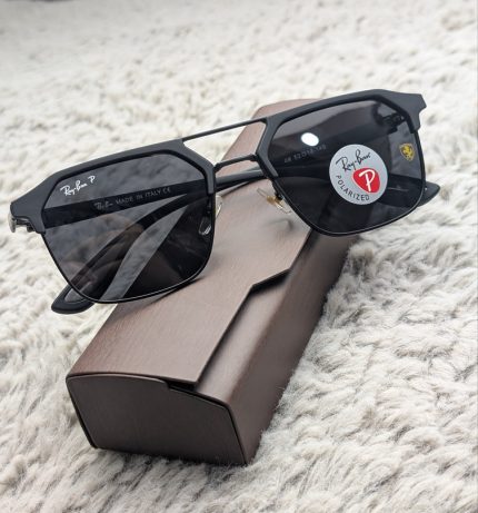 Ray-Ban x Scuderia Ferrari Polarized Black Sunglasses