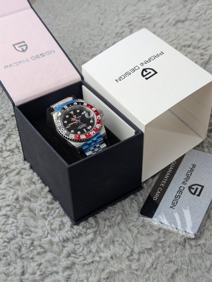 PAGANI DESIGN Automatic GMT Sports Watch with Two-Tone Bezel (Including Original Packaging & Guarantee Card)