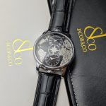 Jacob & Co. "Astronomia Tourbillon" Silver-Tone World Map Watch (Decorative Functions)