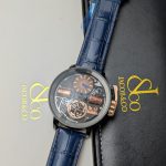 Jacob & Co. "The Godfather" Black DLC Case with Blue Strap (Decorative Functions)
