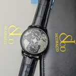 Jacob & Co. World Map Dual-Time Watch – Black & Silver Edition