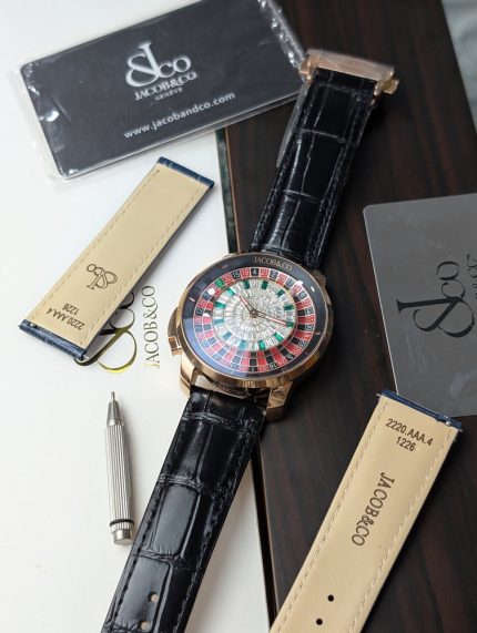 Jacob & Co. Casino Roulette Edition Watch – Rose Gold & Black