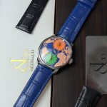 Jacob & Co. World Map Dual-Time Watch – Blue & Multicolor Edition