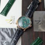 Product Name: Jacob & Co. "Astronomia Tourbillon" Rose Gold-Tone World Map Watch with Interchangeable Straps