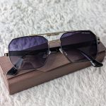 MAYBACH Black and Gold-Tone Angular Aviator Sunglasses with Gradient Lenses