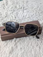 Premium Black and Metallic Double-Bridge Aviator Sunglasses - Image 2
