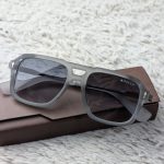 MOSCOT Matte Grey Navigator Sunglasses with Gradient Lenses