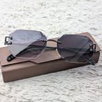 Cartier Rimless Octagonal Sunglasses with Gradient Lenses