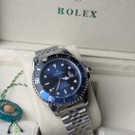 ROLEX Stainless Steel Submariner-Style Watch with Blue Dial and Bezel (Including Presentation Box & Hang Tag)