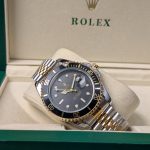ROLEX Two-Tone Dive-Style Watch with Black Dial and Jubilee Bracelet (Including Presentation Box)