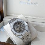 AUDEMARS PIGUET Stainless Steel Royal Oak Style Skeleton Watch (Including Presentation Box)