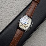 Franck Muller Geneve Tonneau Open-Heart Watch with Cream Dial (Including Like Original Box Packaging)