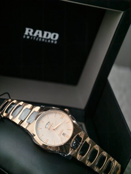 Rado Jubilé Rose Gold-Tone Day-Date Watch