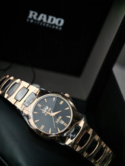 Rado Jubilé Rose Gold & Black Day-Date Watch
