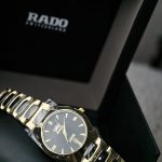 Rado Jubilé Gold-Tone & Black Day-Date Watch