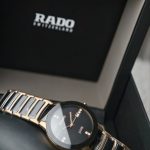Rado Jubilé Gold-Tone & Black Diamond-Accent Round Watch