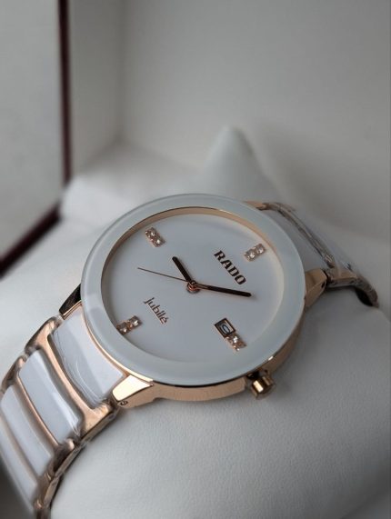 Rado Jubilé White Ceramic & Rose Gold-Tone Round Watch
